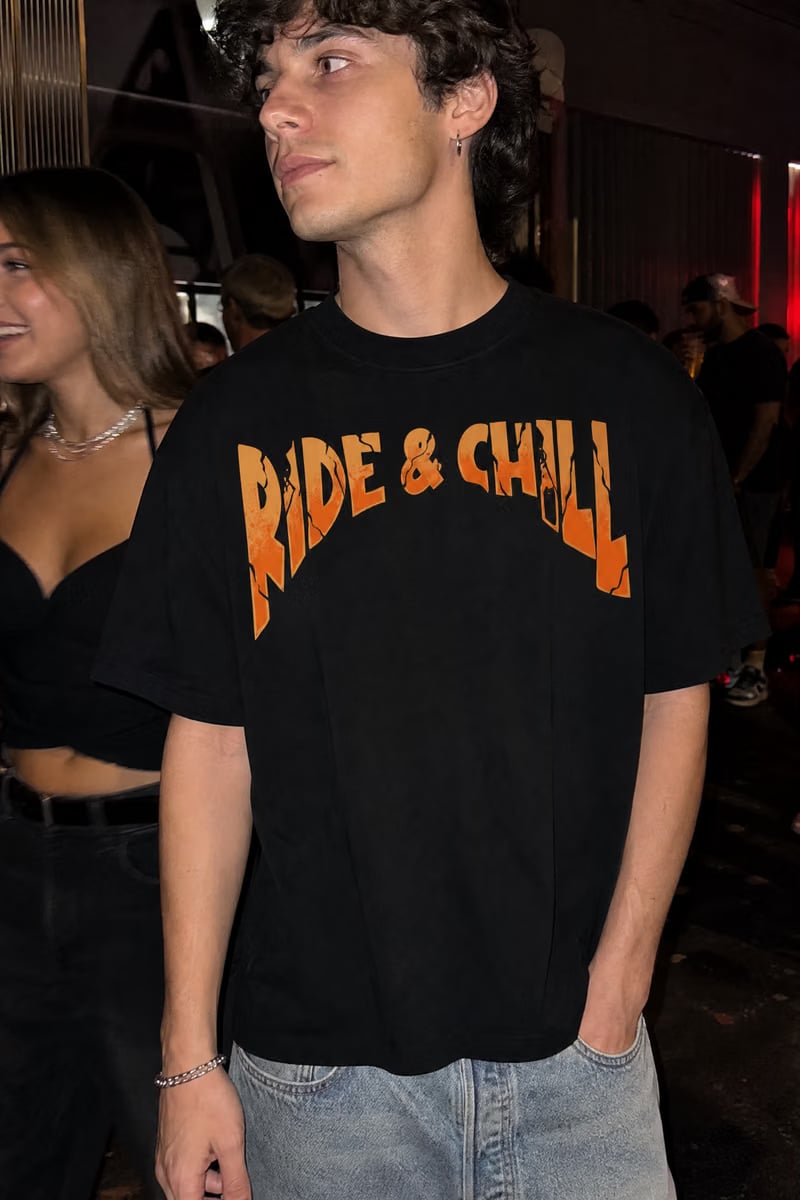Voyd Ride and Chill Black T-shirt