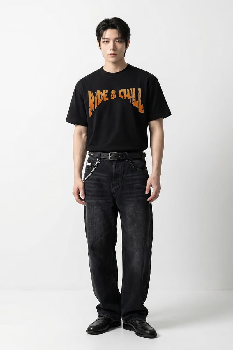 Voyd Ride and Chill Black T-shirt