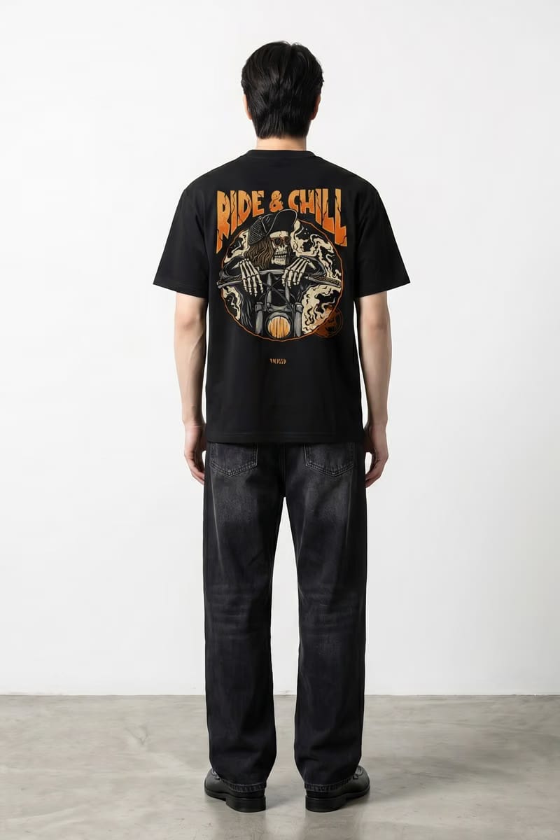 Voyd Ride and Chill Black T-shirt
