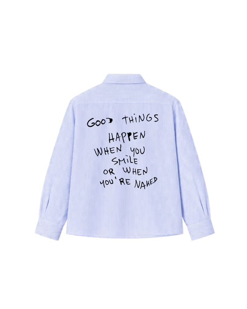 GOOD THINGS STRIPED SHIRT - SKY BLUE