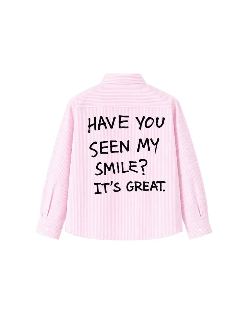 HASHWAY “SMILE HUNT” STRIPED SHIRT - SKY BLUE