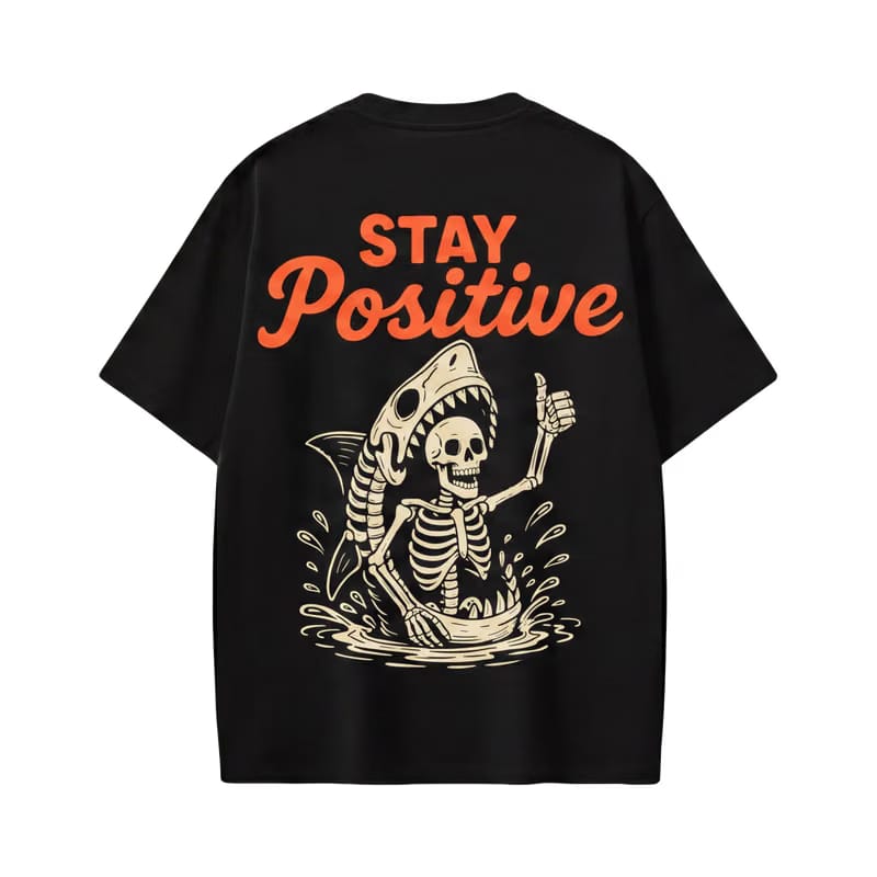 Voyd Stay Positive Black T-shirt