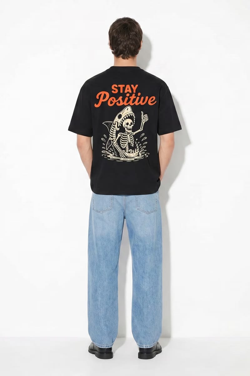 Voyd Stay Positive Black T-shirt