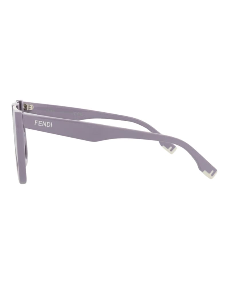 Fendi Shield-Frame Acetate Sunglasses Violet Violet Smoke (FE40136I-62-81A)