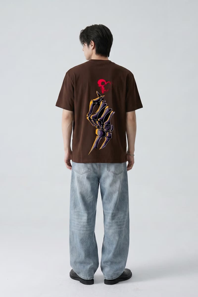 Voyd Still Not Heartless Brown T-shirt