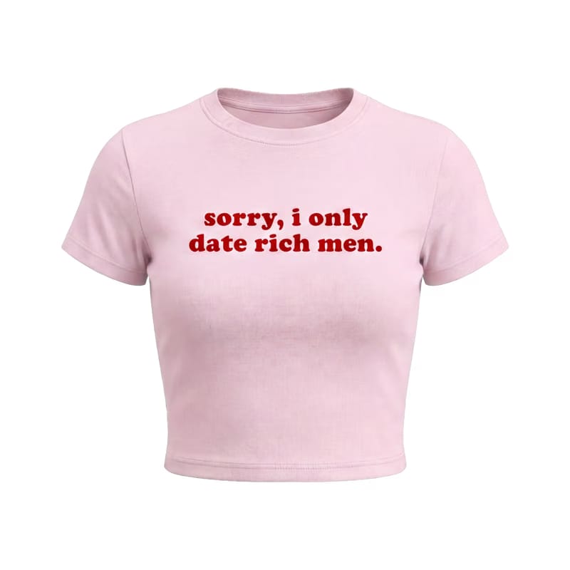 Forfksake Rich Standards Baby Tee Pink