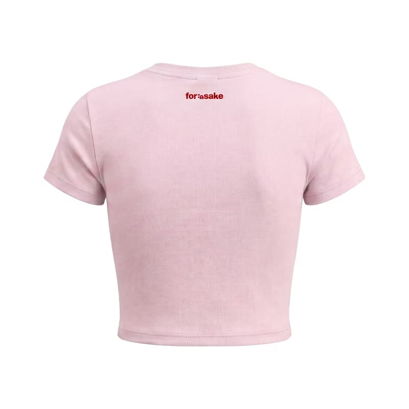 Forfksake Rich Standards Baby Tee Pink