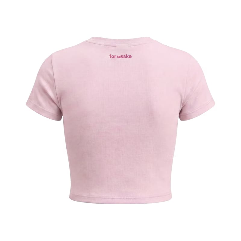 Forfksake Too Pretty For A Job Baby Tee Pink