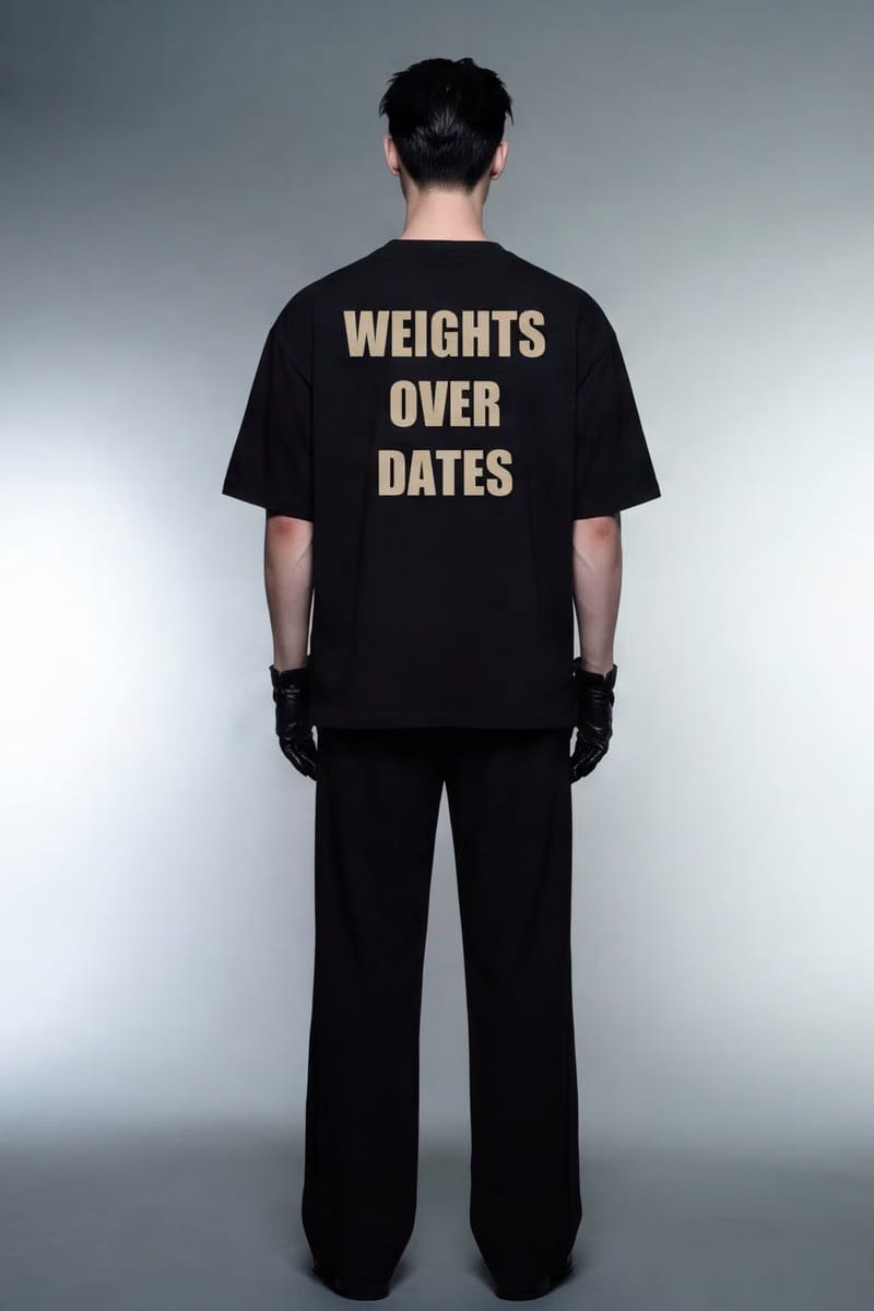 Forfksake Weights Over Dates T-Shirt Black