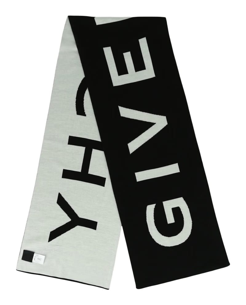 Givenchy Jacquard Logo Scarf Black/White