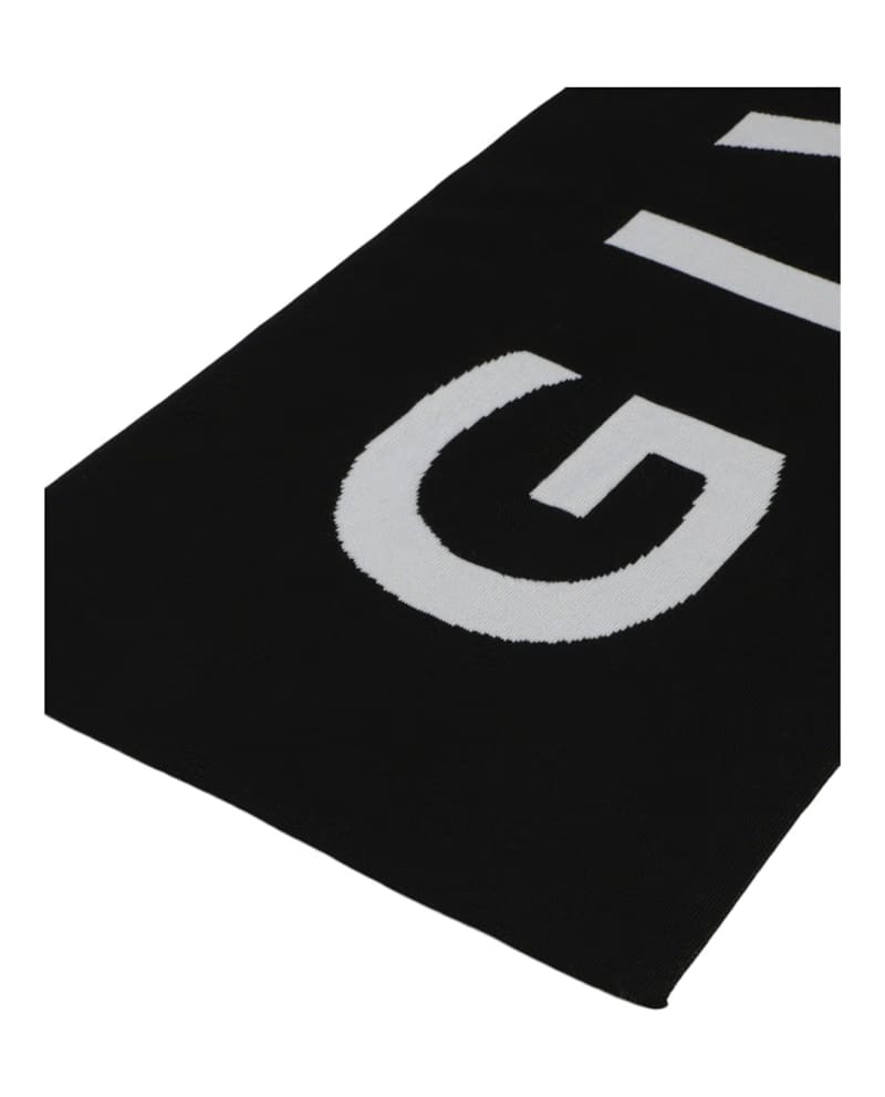 Givenchy Jacquard Logo Scarf Black/White