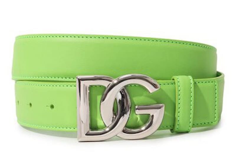 Dolce & Gabbana DG Logo Belt Green