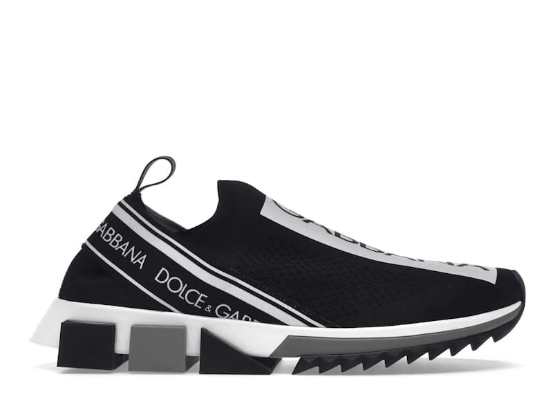 Dolce & Gabbana Sorrento Logo Slip On Black White (Women's)