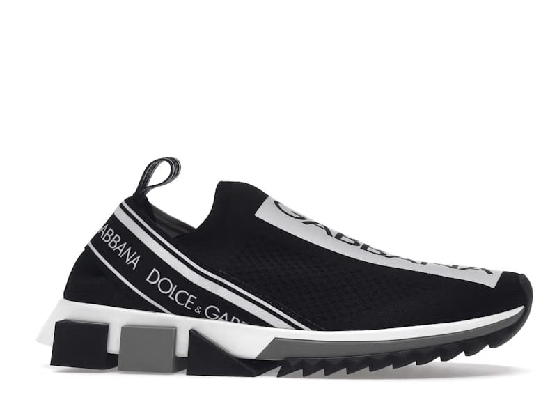 Dolce & Gabbana Sorrento Logo Slip On Black White (Women's)
