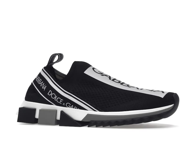 Dolce & Gabbana Sorrento Logo Slip On Black White (Women's)