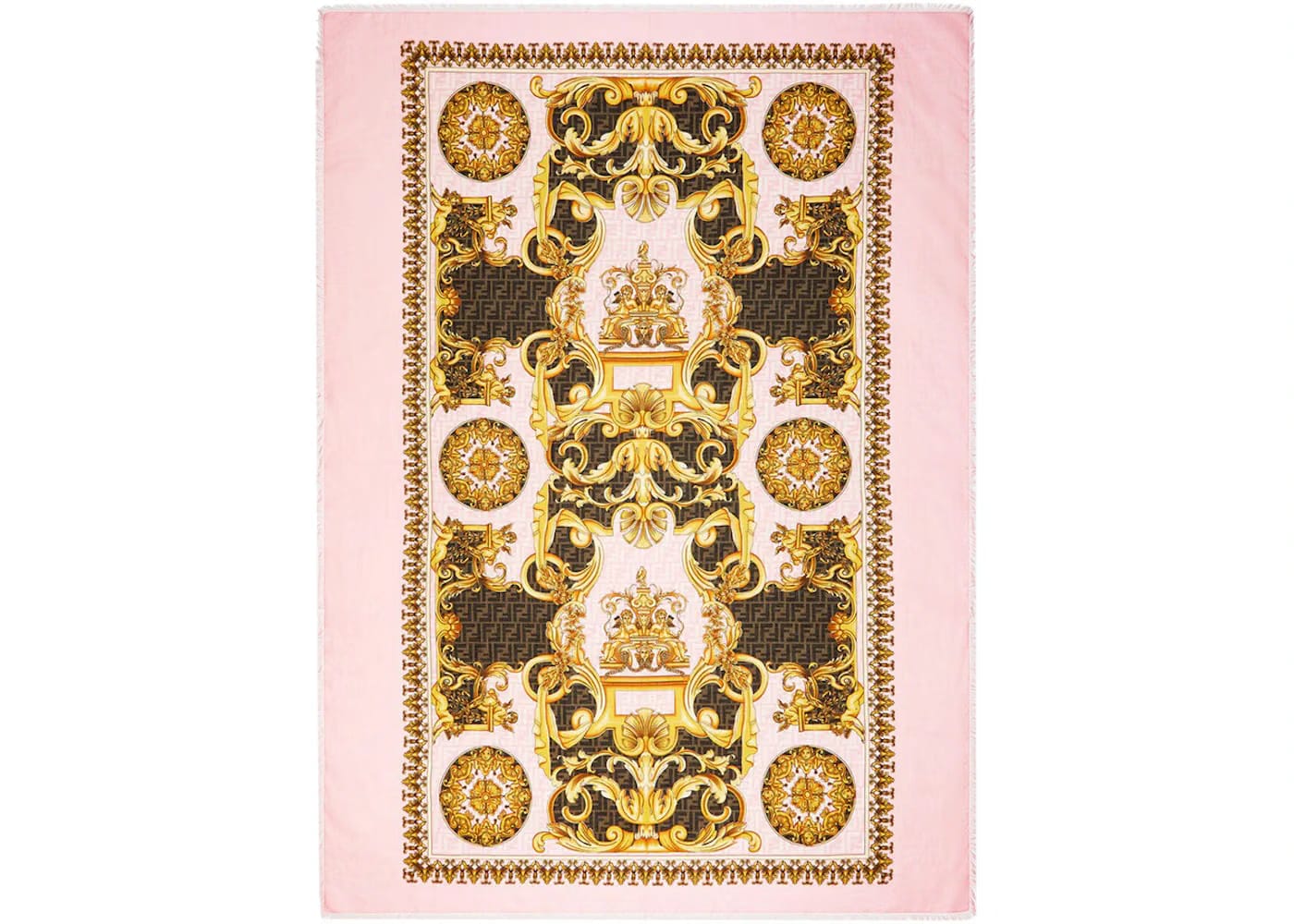 Fendi Fendace Cotton Pareo Pink/Multicolor