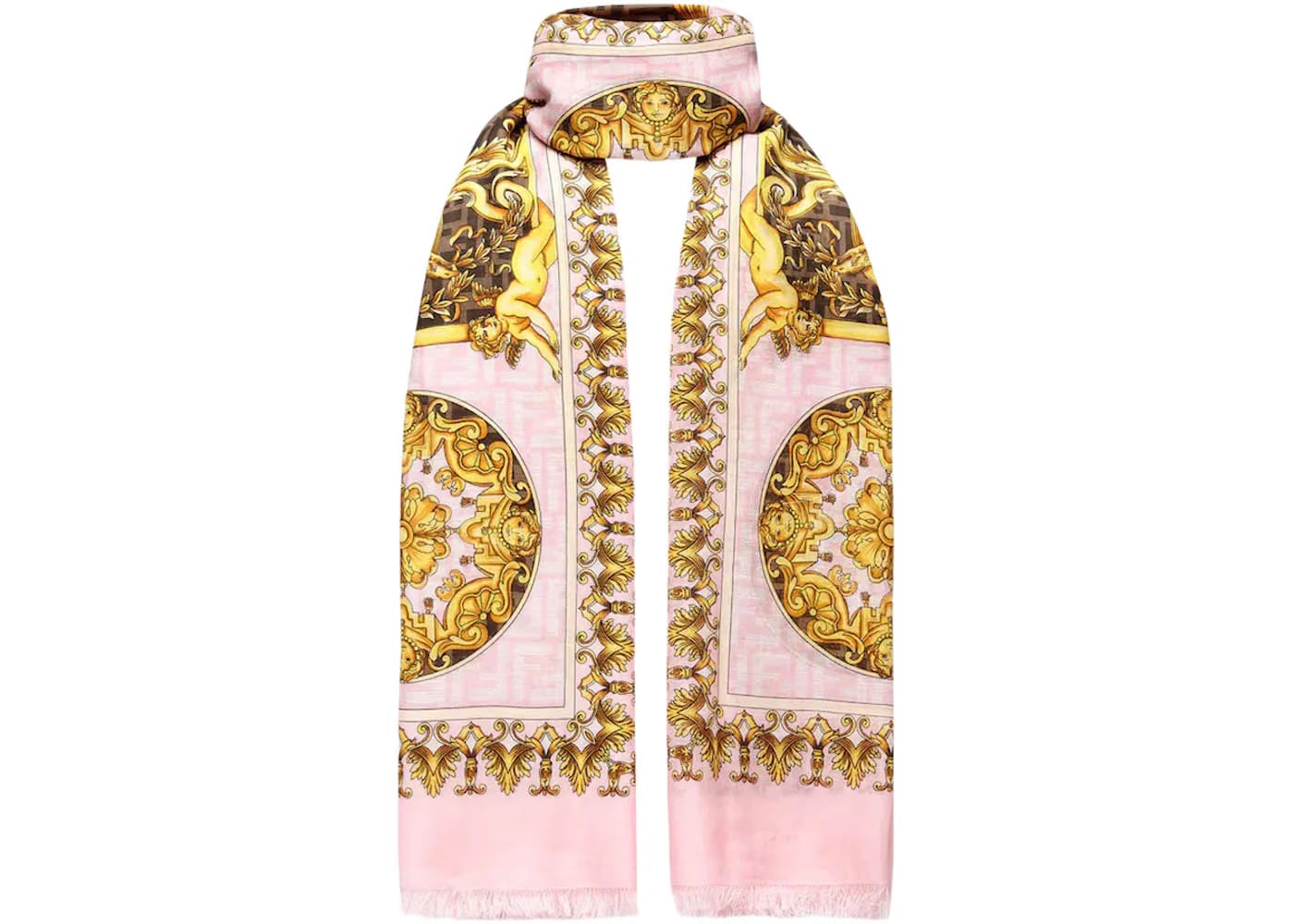 Fendi Fendace Cotton Pareo Pink/Multicolor