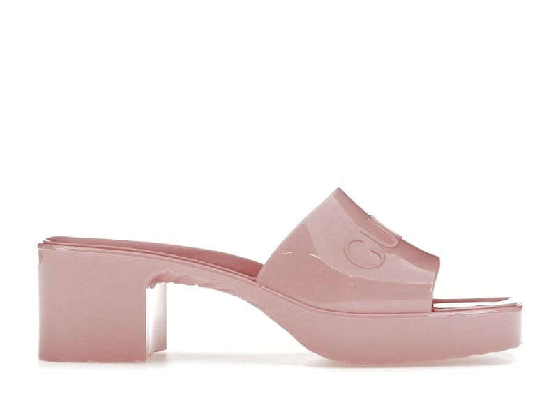Gucci 60mm Slide Sandal Pink Rubber