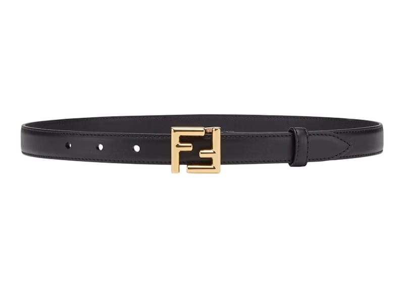 Fendi by Marc Jacobs FF Belt Black Leather Belt