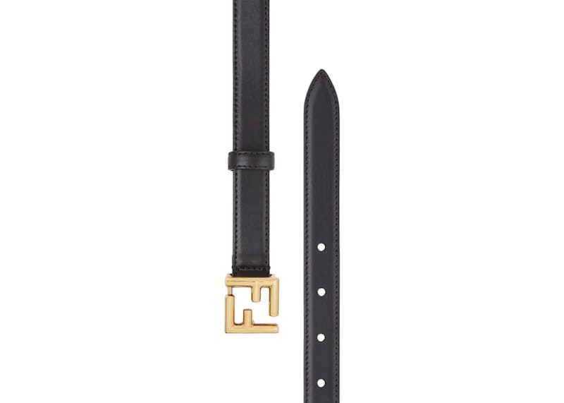 Fendi by Marc Jacobs FF Belt Black Leather Belt