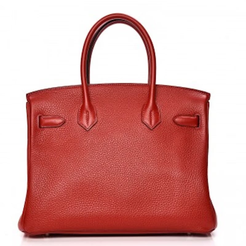Hermes Birkin Taurillon Clemence 30 Rouge Casaque