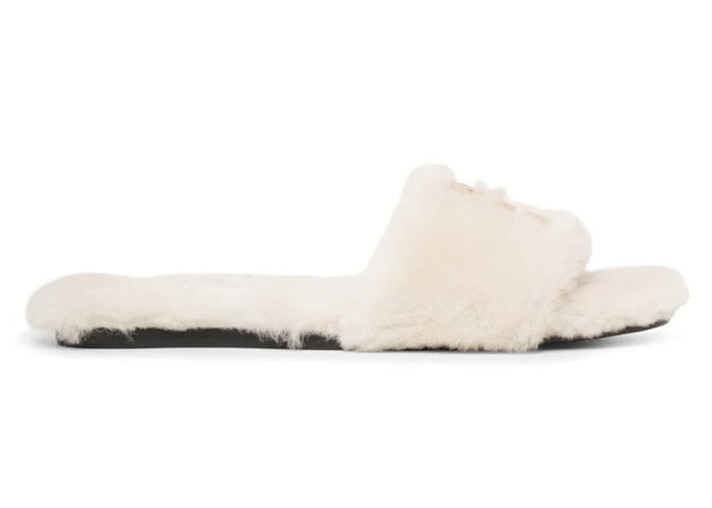 Givenchy 4G Slides White Shearling (Women's)
