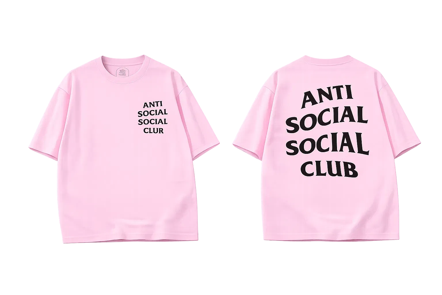 Anti Social Social Club Logo T-Shirt Pink