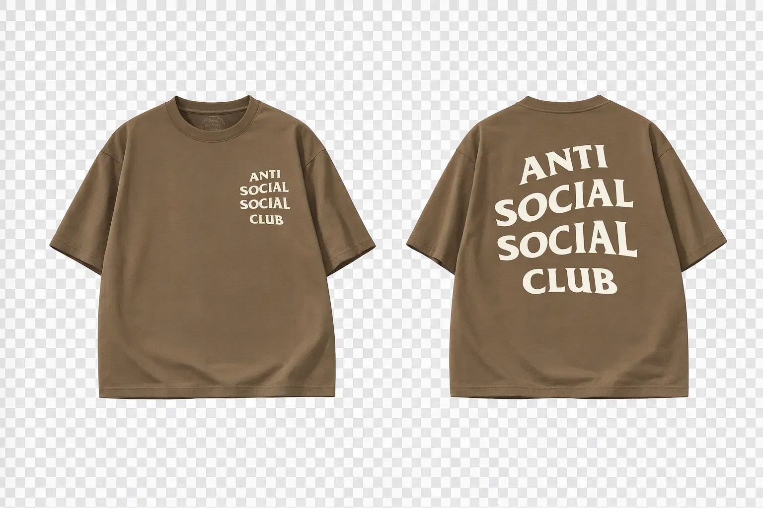 Anti Social Social Club Logo T-Shirt Brown