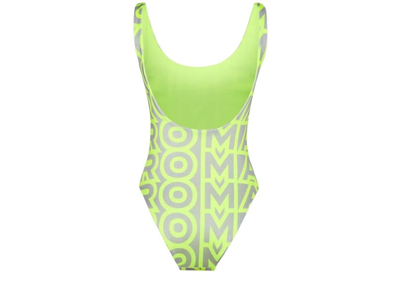 Fendi by Marc Jacobs Reversible One-Piece Swimsuit Yellow Lycra