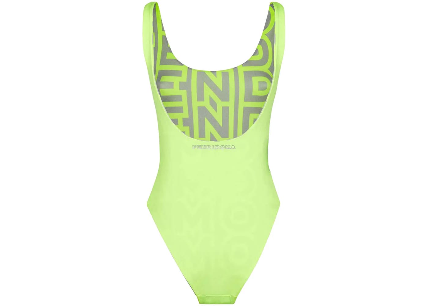 Fendi by Marc Jacobs Reversible One-Piece Swimsuit Yellow Lycra