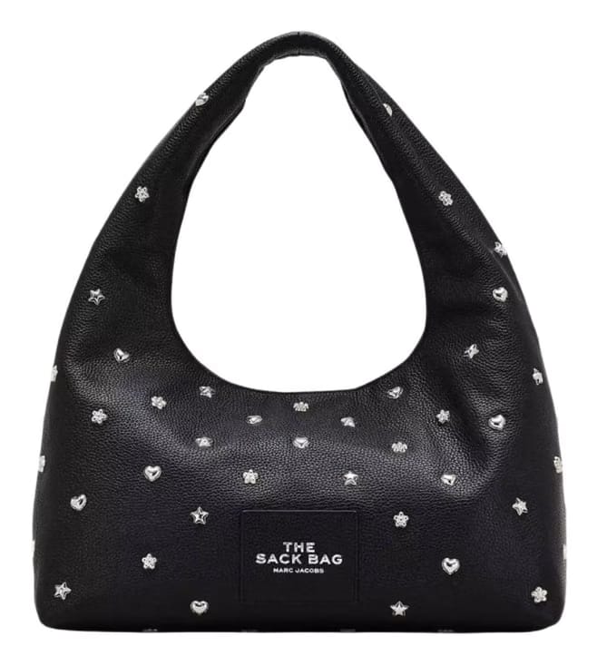 Marc Jacobs The Mini Icon Stud Sack Hobo Bag Black