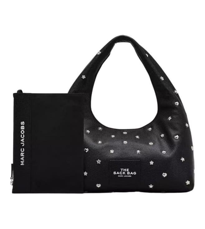 Marc Jacobs The Mini Icon Stud Sack Hobo Bag Black