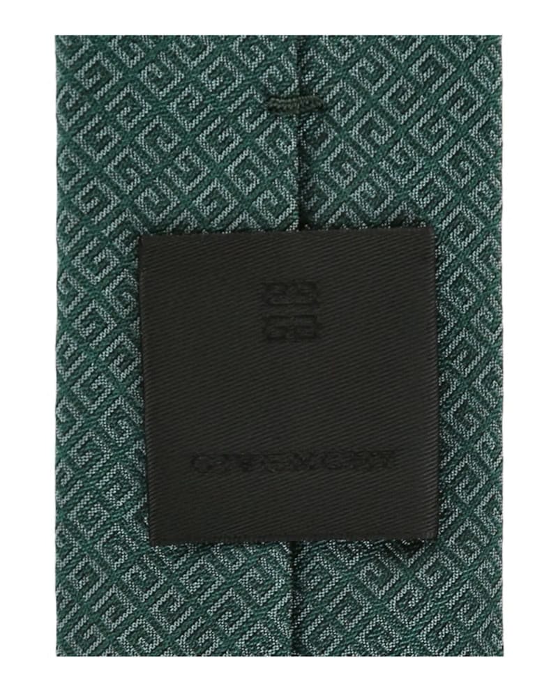 Givenchy 4G Silk Tie Dark Green