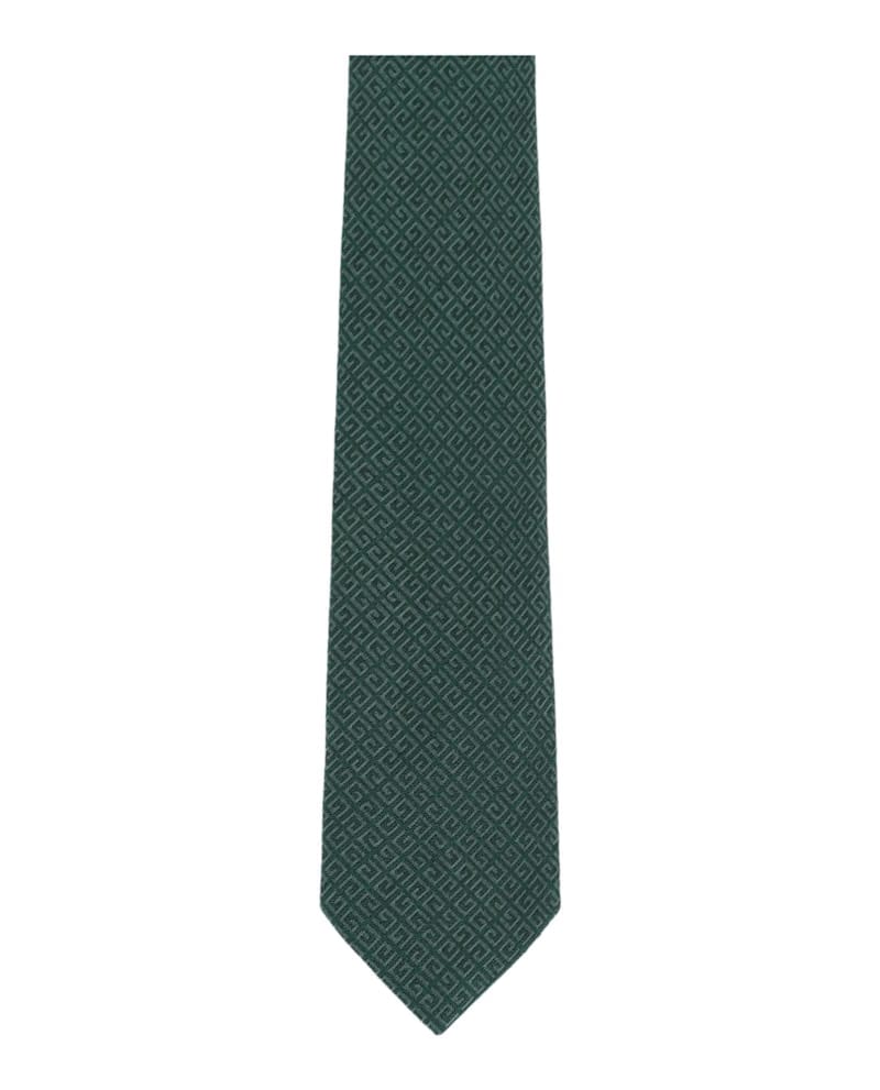 Givenchy 4G Silk Tie Dark Green