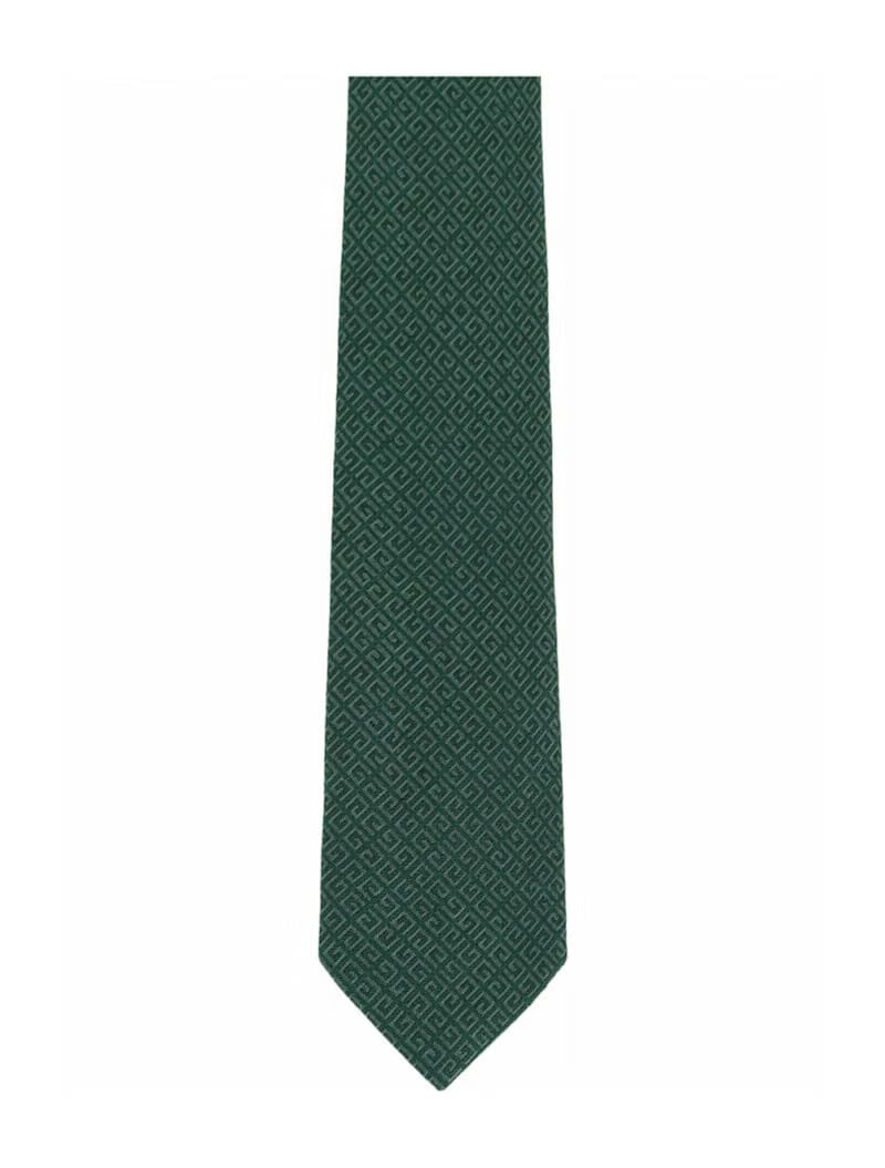 Givenchy 4G Silk Tie Dark Green