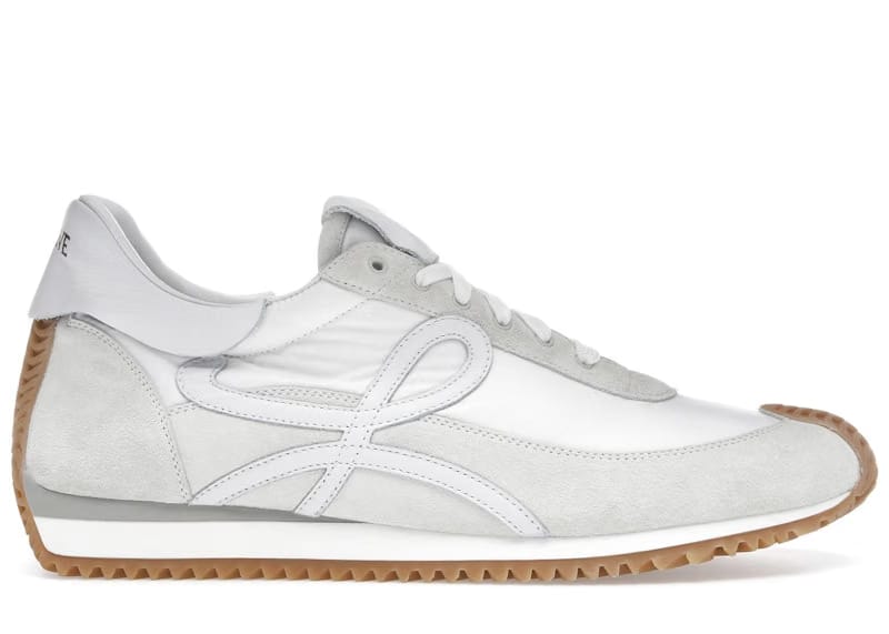 Loewe Flow Runner Low White Light Grey Gum