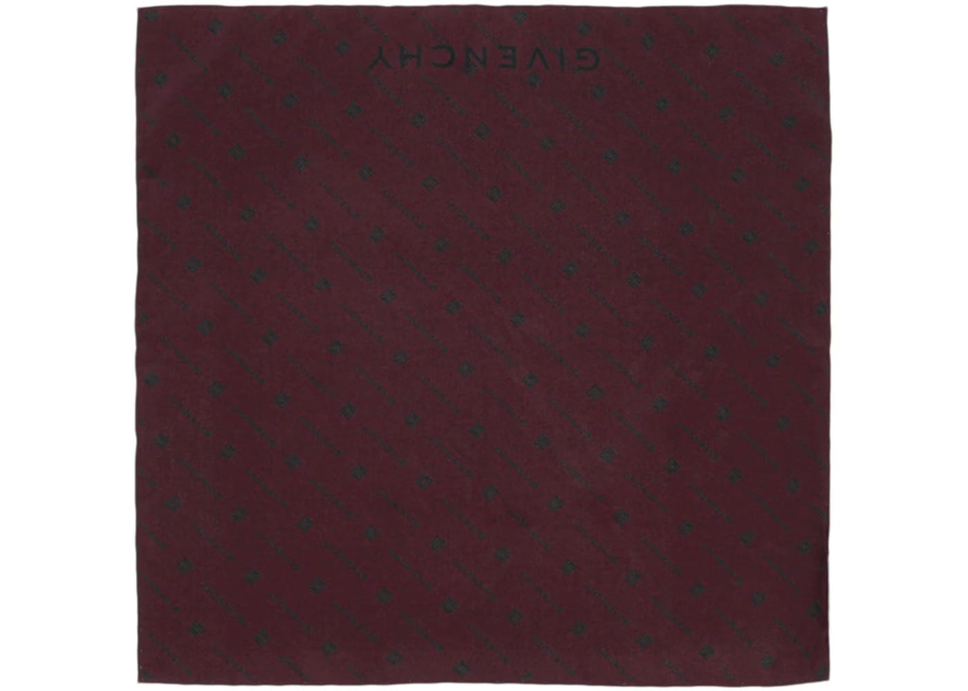 Givenchy 4G Monogram Silk Pocket Square Red/Blue