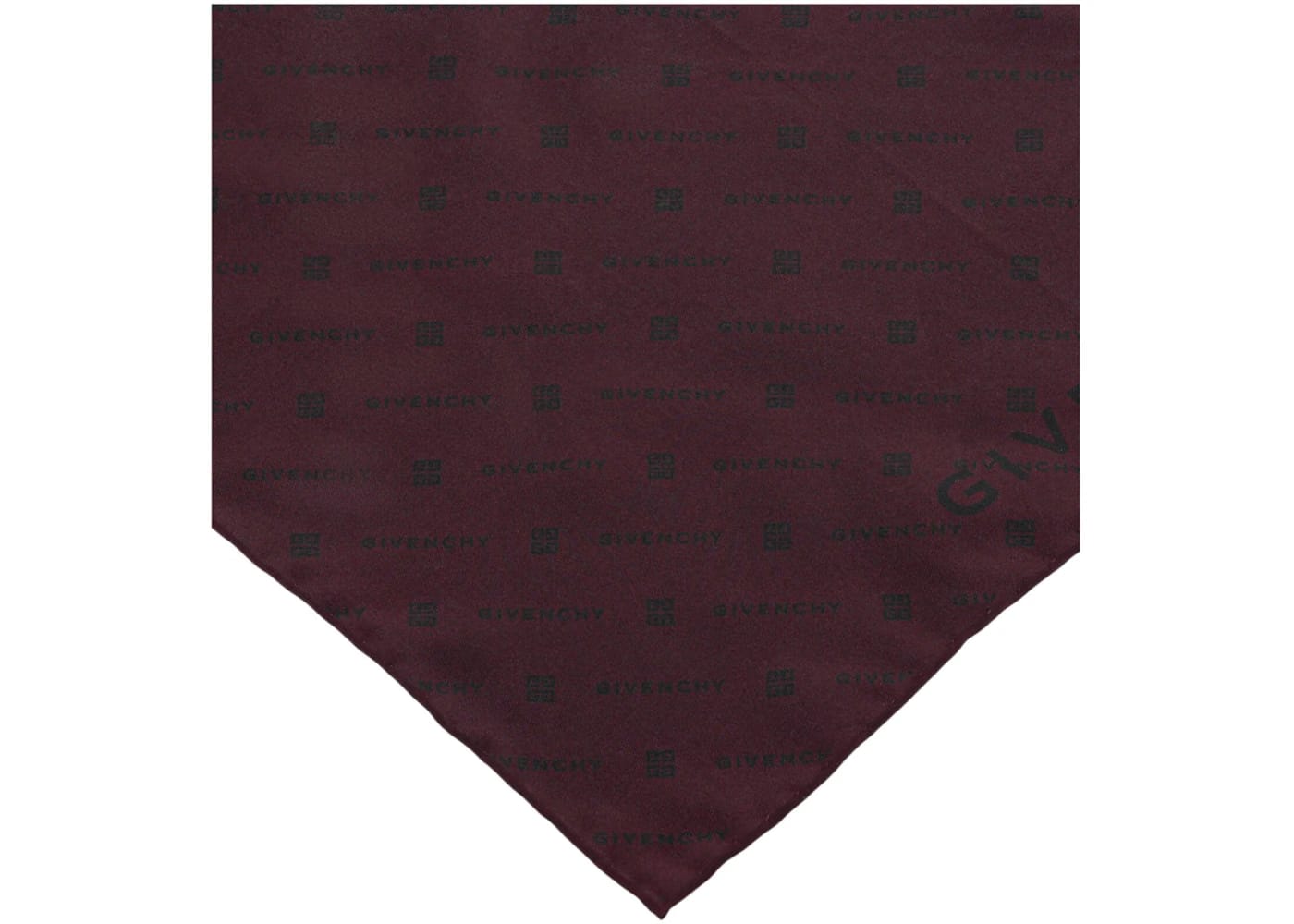 Givenchy 4G Monogram Silk Pocket Square Red/Blue