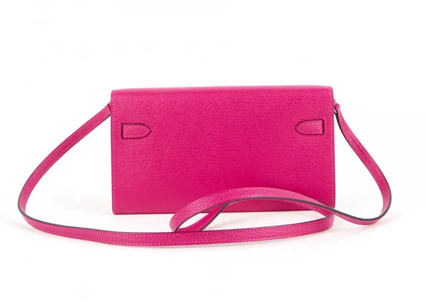 Hermes Kelly Classique To Go Wallet Chèvre Mysore Rose Mexico Palladium Hardware