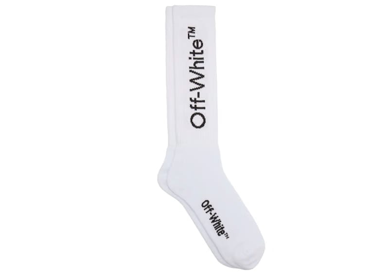 OFF-WHITE Diagonals Mid Socks White/Black