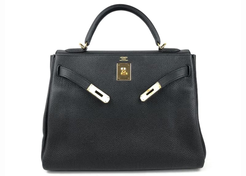 Hermes Kelly Retourne Togo 32 Noir
