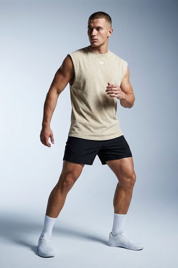 Gymbrat Acid Edge Beige Tank