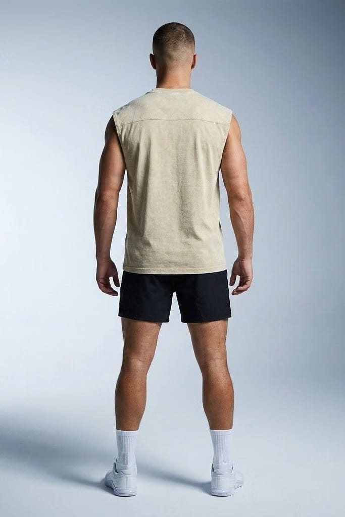Gymbrat Acid Edge Beige Tank