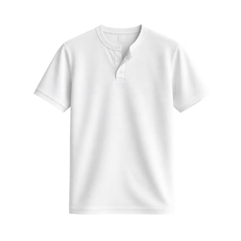 Rothmere Classic Henley T-Shirt - Cloud