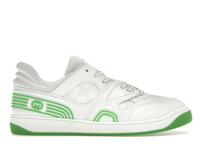 Gucci Basket Low White Demetra Green