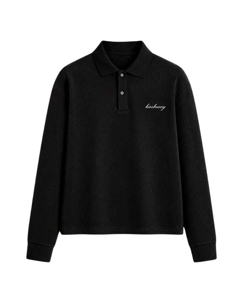 SUMMER CLASSIC POLO TEE - ALL BLACK