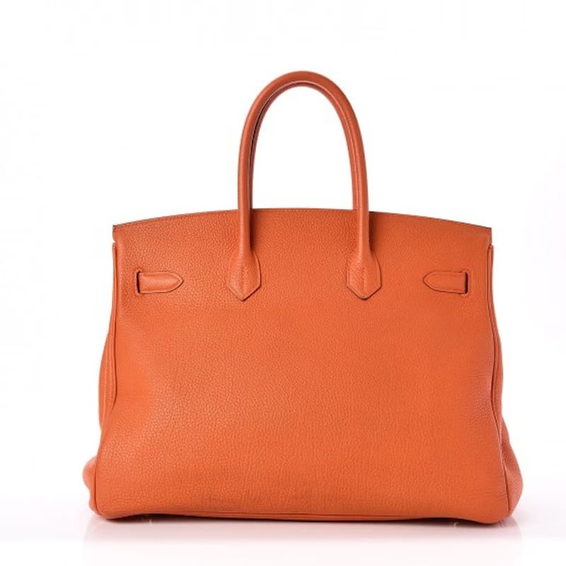 Hermes Birkin Togo 35 Orange Gold