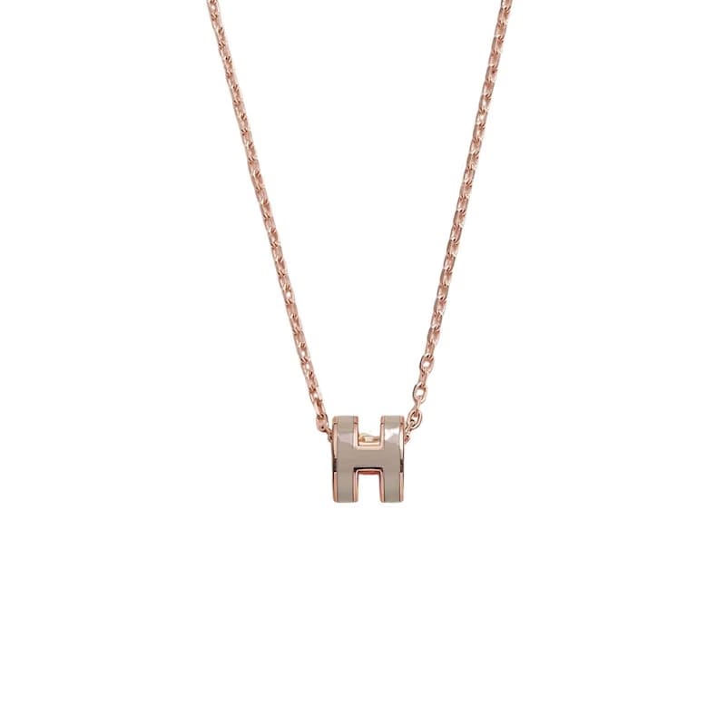 Hermes Mini Pop H Pendant Marron Glace