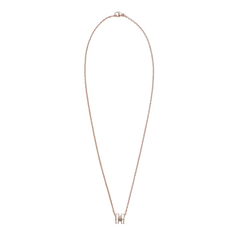 Hermes Mini Pop H Pendant Marron Glace