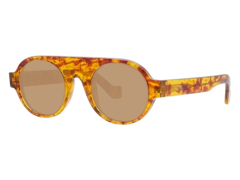 LOEWE Round Sunglasses Amber (LW40020F 54E)
